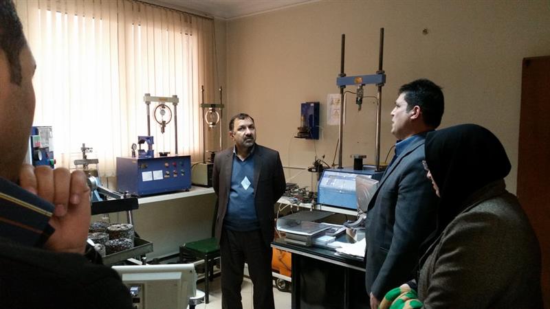 Visiting of the General Director of Khorasan Razavi Standard Organization from Toossab’s Geotechnical Laboratory 